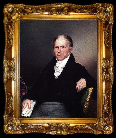 framed  James Peale Portrait of William Young, ta009-2